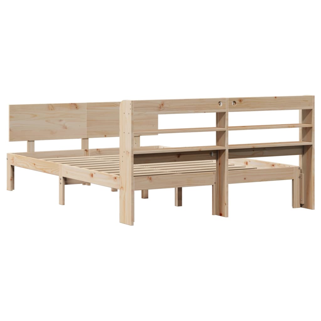 Bed Frame with Headboard without Mattress 140x200 cm