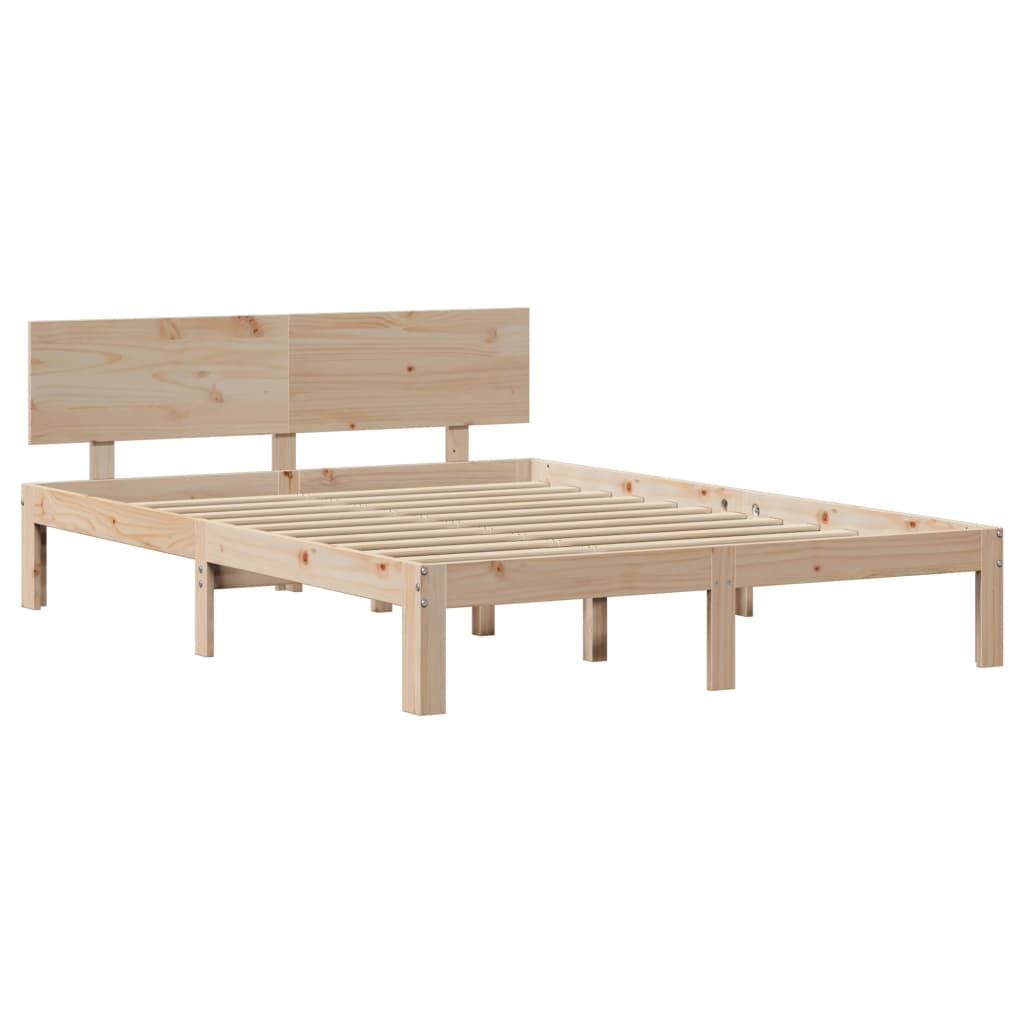 Bed Frame with Headboard without Mattress 140x200 cm