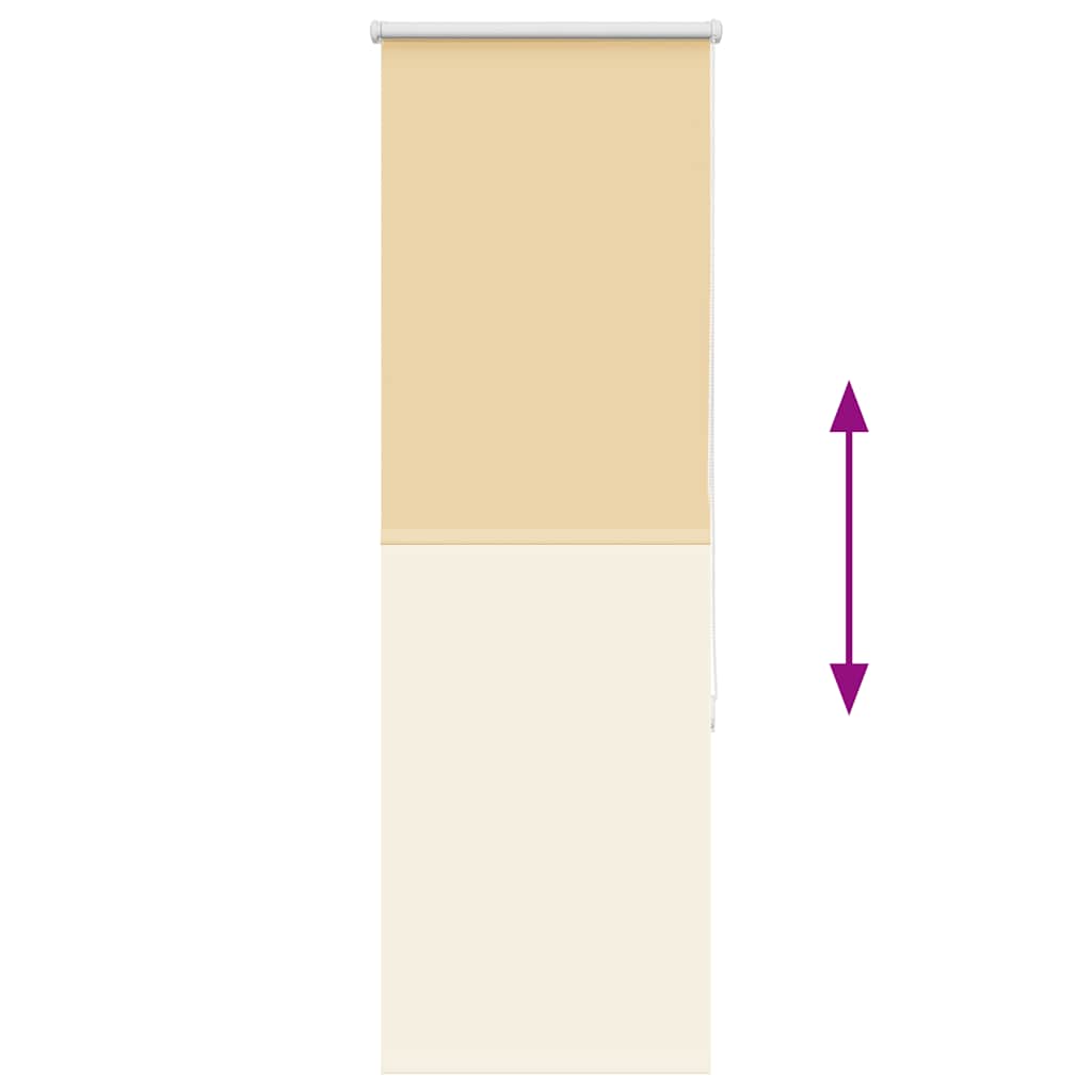 Roller Blind Blackout Beige 40x130 cm Fabric Width 35.7 cm Polyester