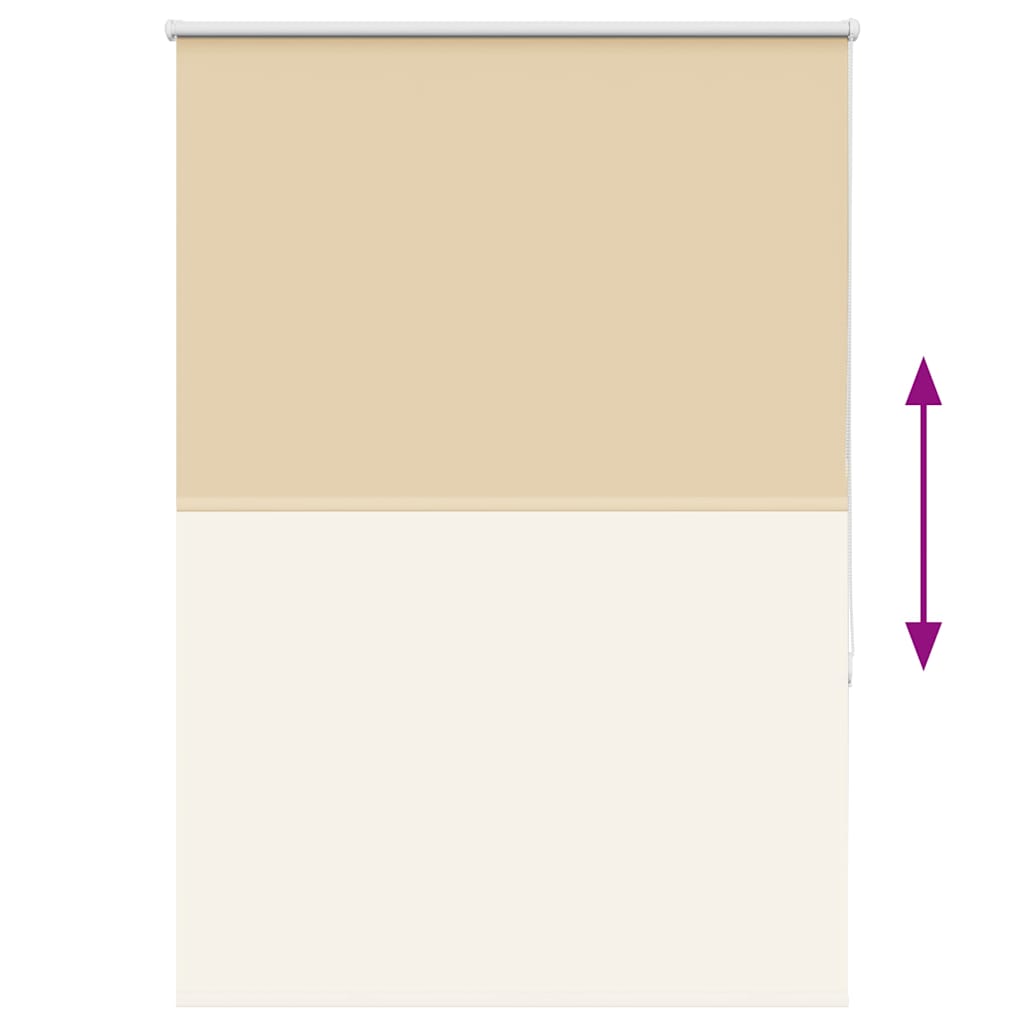 Roller Blind Blackout Beige 90x130 cm Fabric Width 85.7 cm Polyester