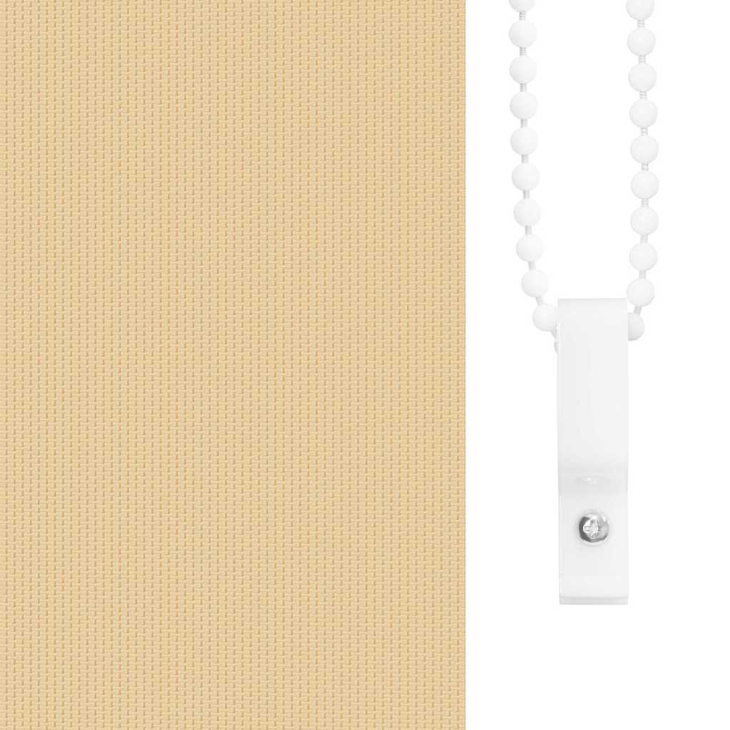 Roller Blind Blackout Beige 90x130 cm Fabric Width 85.7 cm Polyester