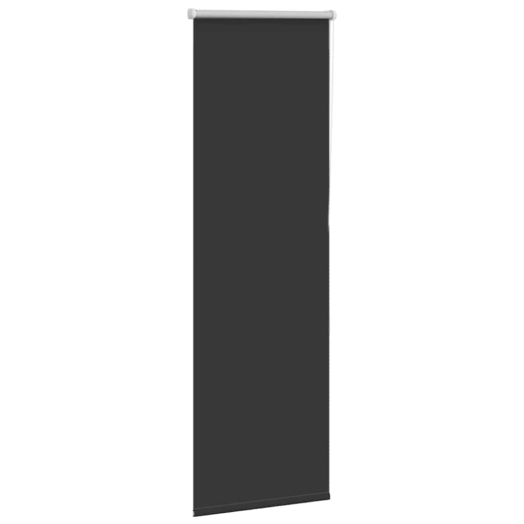 Roller Blind Blackout Black 50x130 cm Fabric Width 45.7 cm Polyester