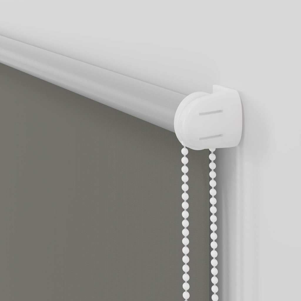 Roller Blind Blackout Grey 105x130 cm Fabric Width 100.7 cm Polyester