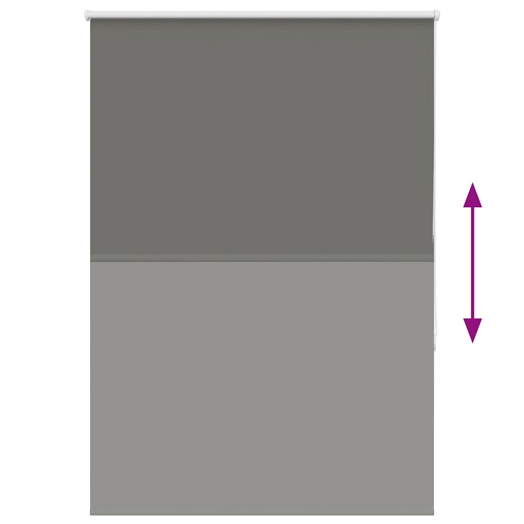 Roller Blind Blackout Grey 105x150 cm Fabric Width 100.7 cm Polyester