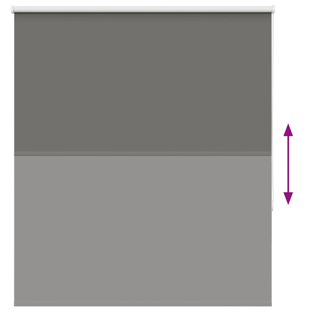 Roller Blind Blackout Grey 135x150 cm Fabric Width 131.6 cm Polyester