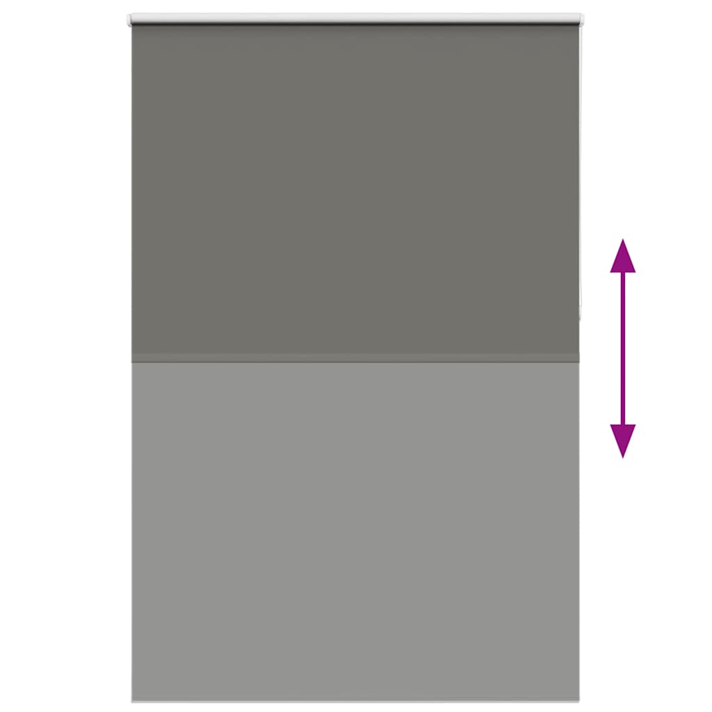 Roller Blind Blackout Grey 145x210 cm Fabric Width 141.6 cm Polyester