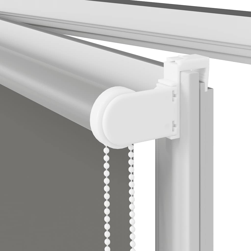 Roller Blind Blackout Grey 155x210 cm Fabric Width 151.6 cm Polyester