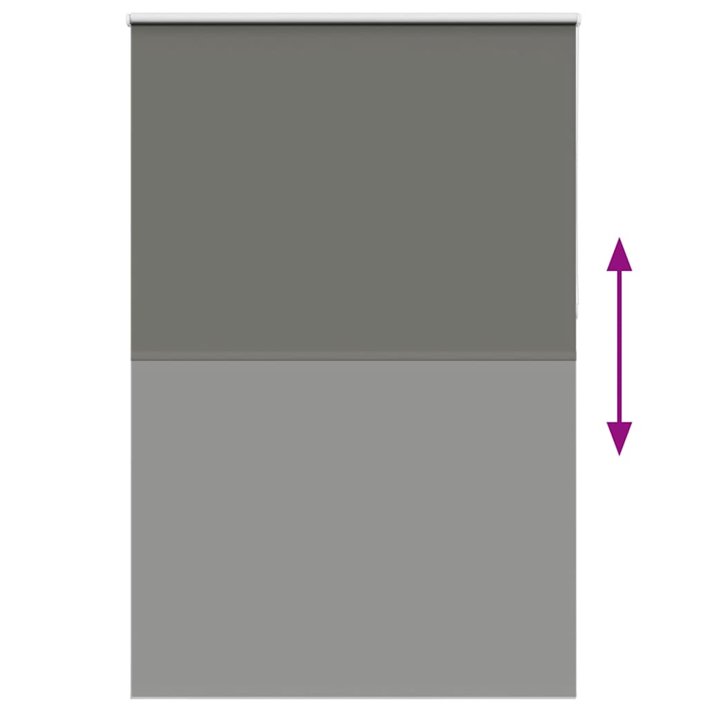 Roller Blind Blackout Grey 155x210 cm Fabric Width 151.6 cm Polyester
