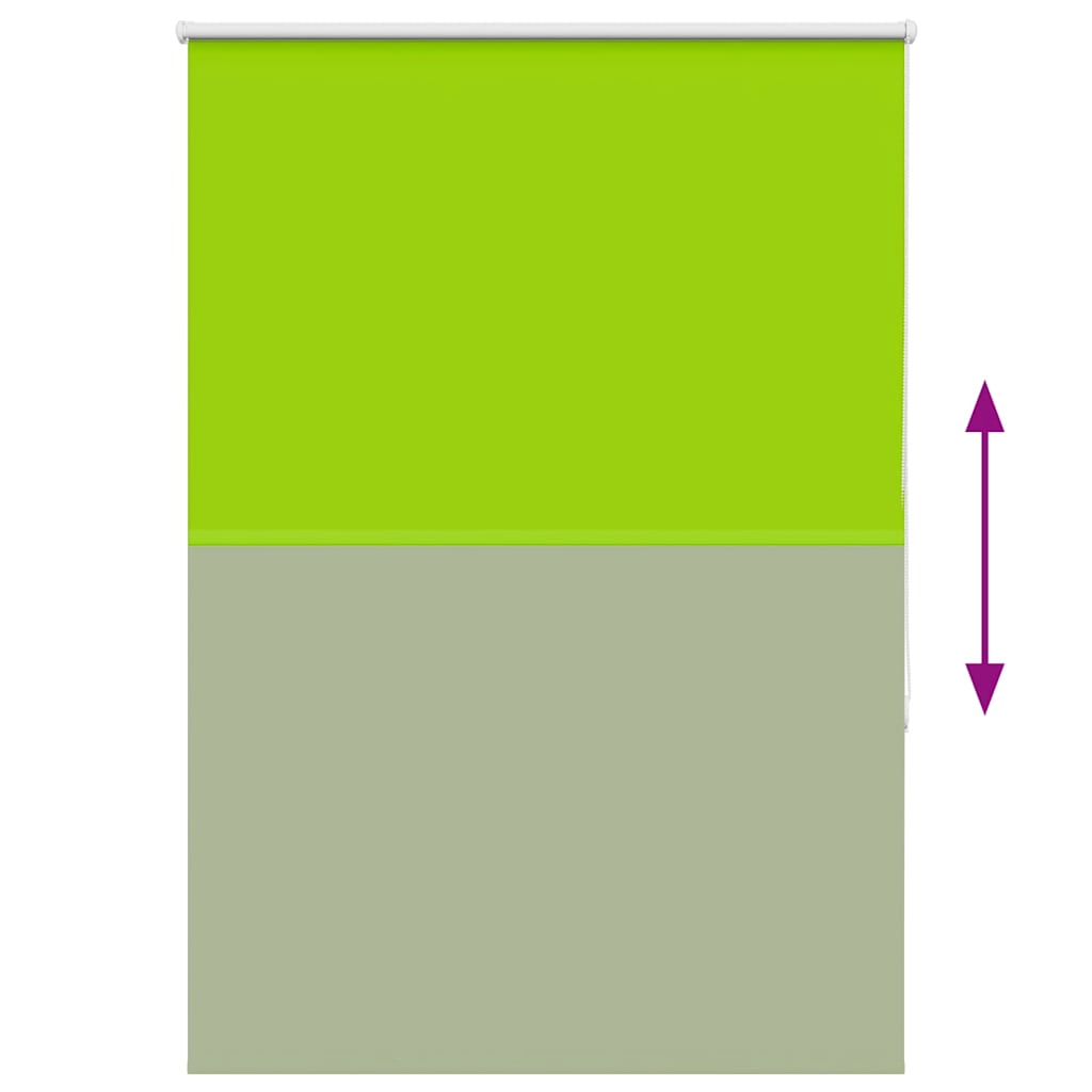 Roller Blind Blackout Leaves Green 110x130 cm Fabric Width 105.7 cm Polyester