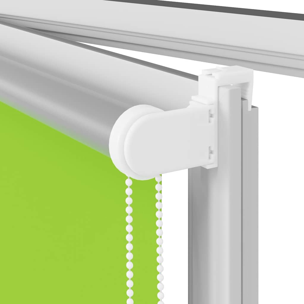 Roller Blind Blackout Leaves Green 140x150 cm Fabric Width 136.6 cm Polyester