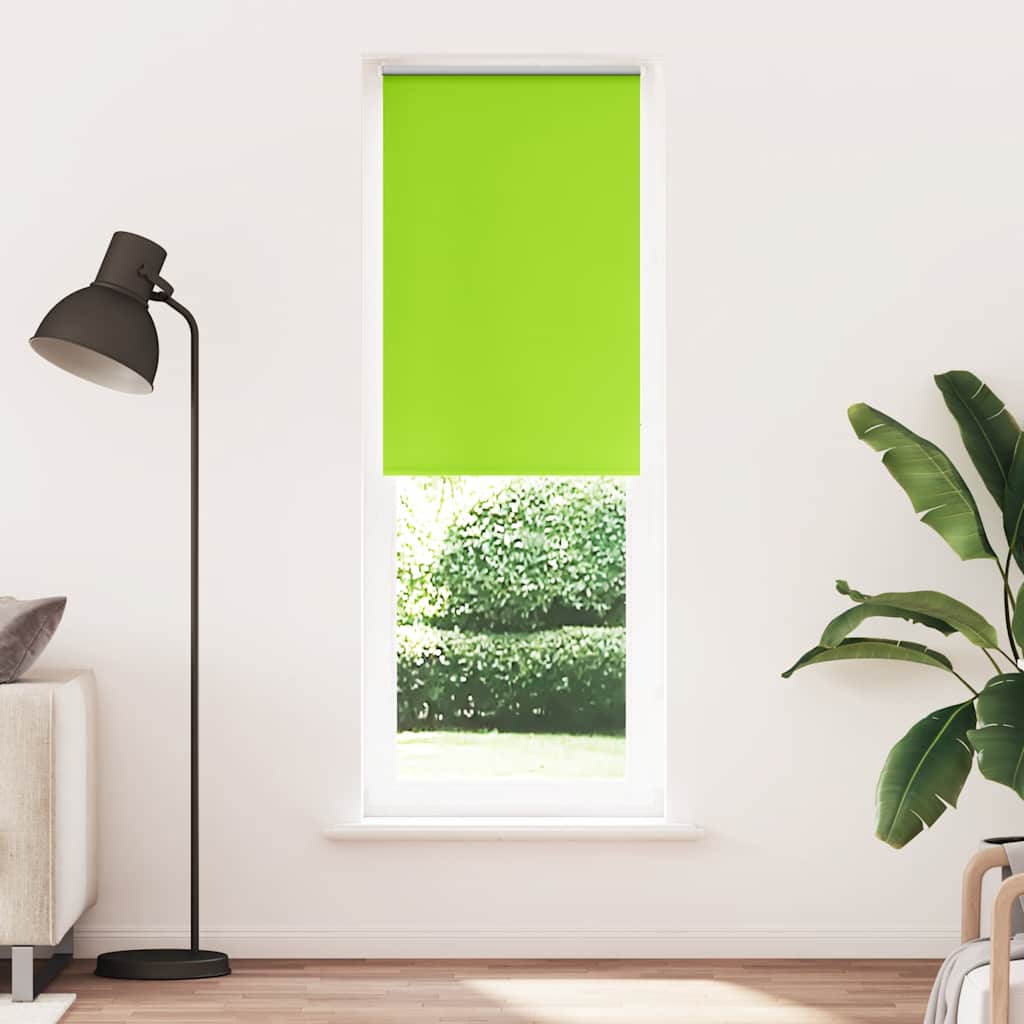 Roller Blind Blackout Leaves Green 70x210 cm Fabric Width 65.7 cm Polyester