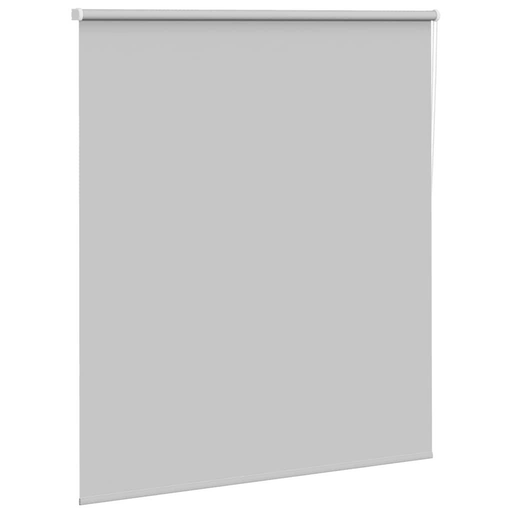 Roller Blind Blackout Light Grey 125x130 cm Fabric Width 121.6 cm Polyester