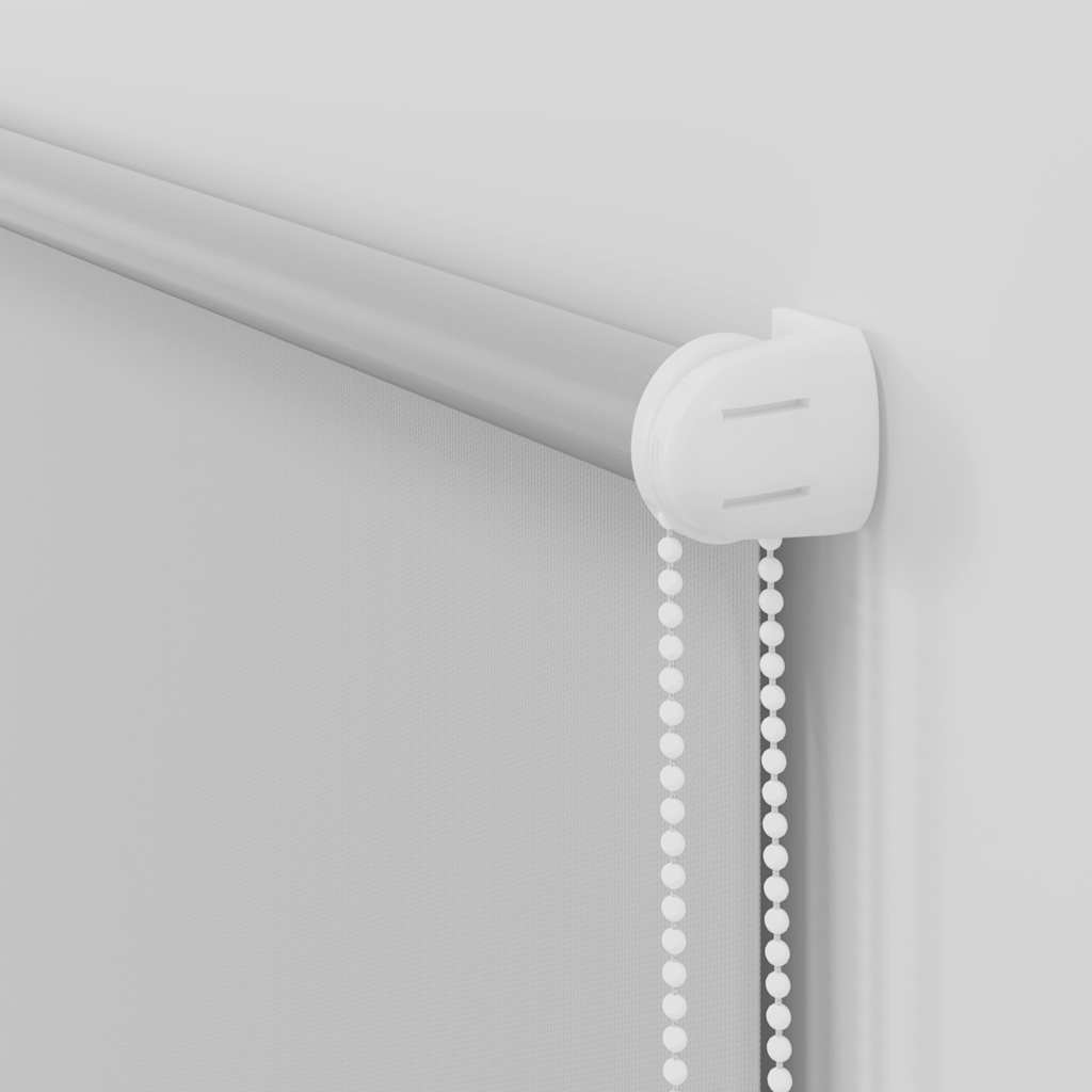 Roller Blind Blackout Light Grey 95x150 cm Fabric Width 90.7 cm Polyester