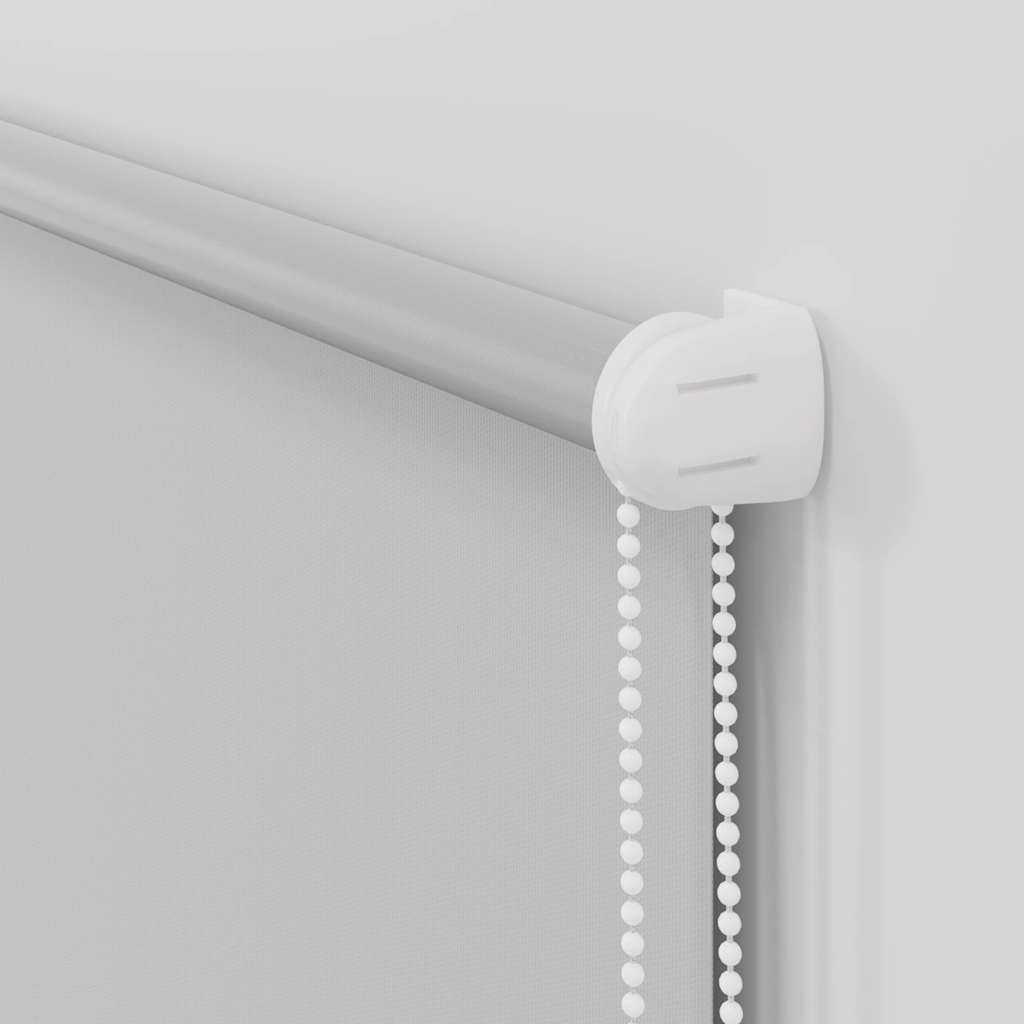 Roller Blind Blackout Light Grey 115x150 cm Fabric Width 110.7 cm Polyester