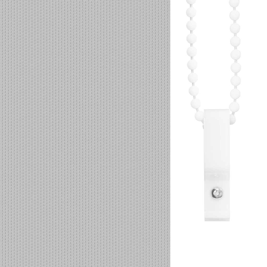 Roller Blind Blackout Light Grey 135x150 cm Fabric Width 131.6 cm Polyester