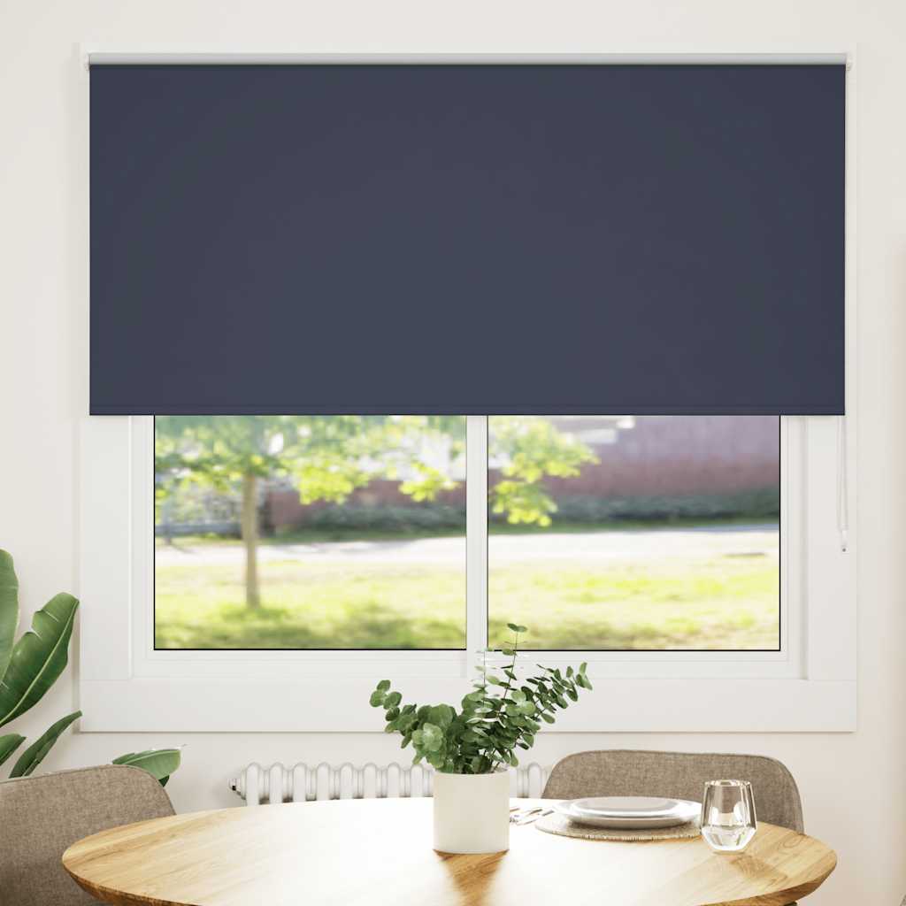 Roller Blind Blackout Marine 160x150 cm Fabric Width 156.6 cm Polyester