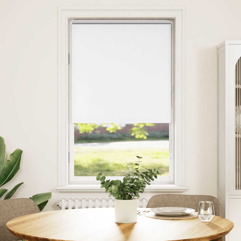 Roller Blind Blackout White 75x150 cm Fabric Width 70.7 cm Polyester