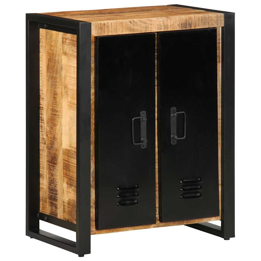 Sideboard 55x35x70 cm Solid Rough Wood Mango