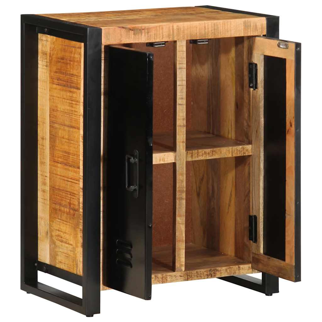 Sideboard 55x35x70 cm Solid Rough Wood Mango