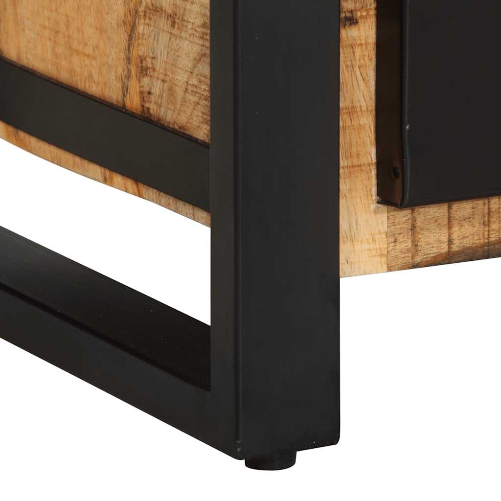 Drawer Cabinet 50x35x70 cm Solid Rough Wood Mango