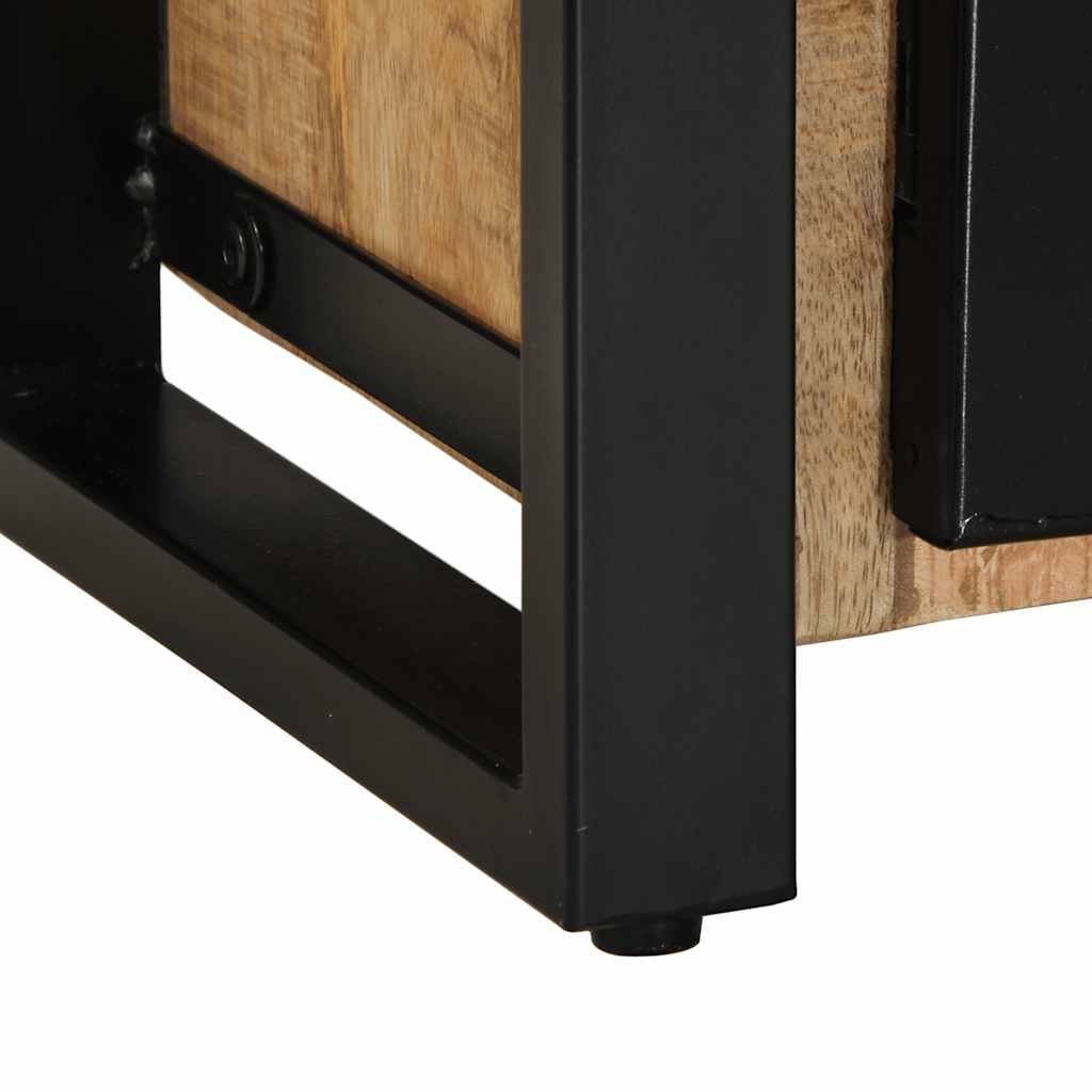 TV Cabinet 100x30x40 cm Solid Rough Wood Mango