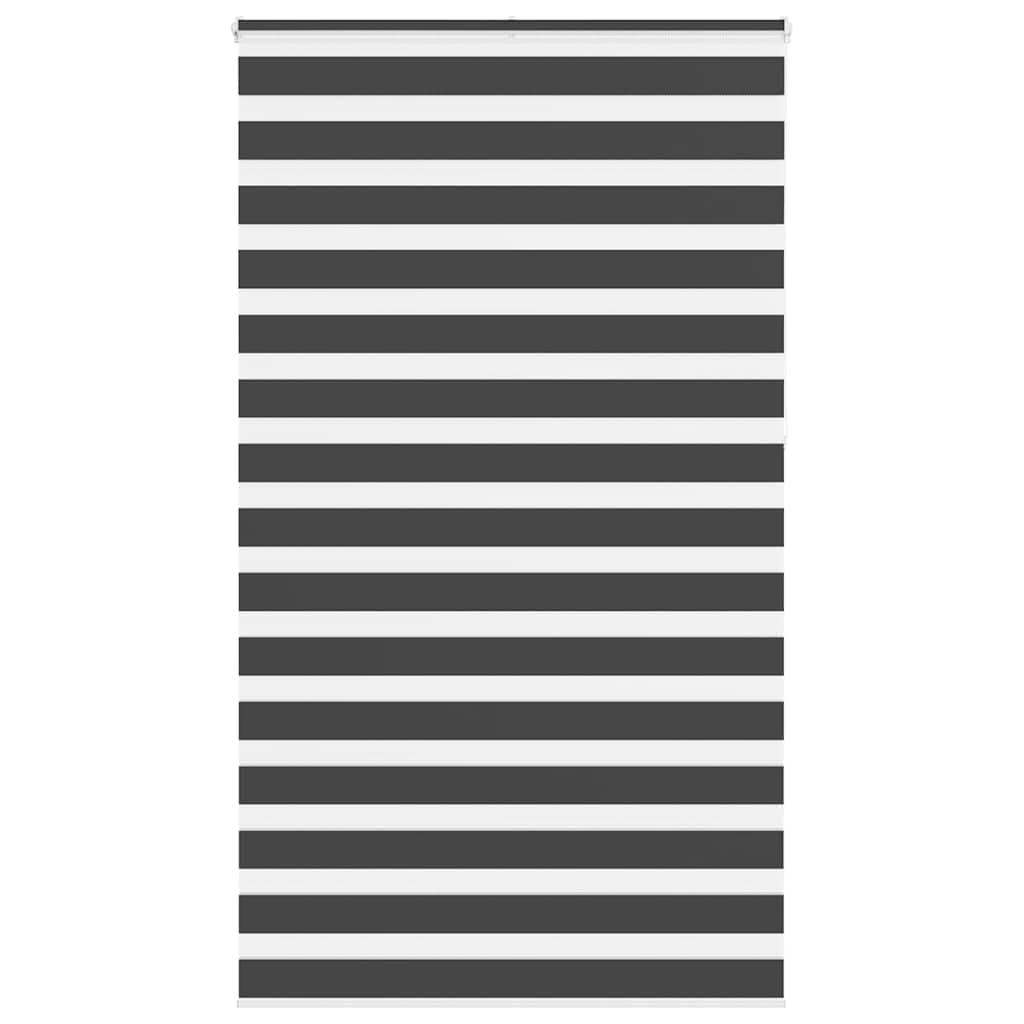 Zebra Blind Black 135x230 cm Fabric Width 130.9 cm Polyester