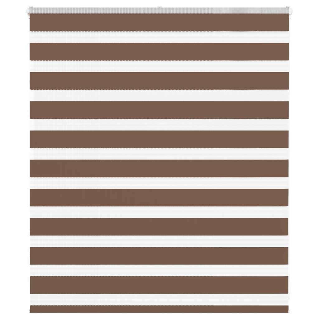 Zebra Blind Brown 120x100 cm Fabric Width 115.9 cm Polyester