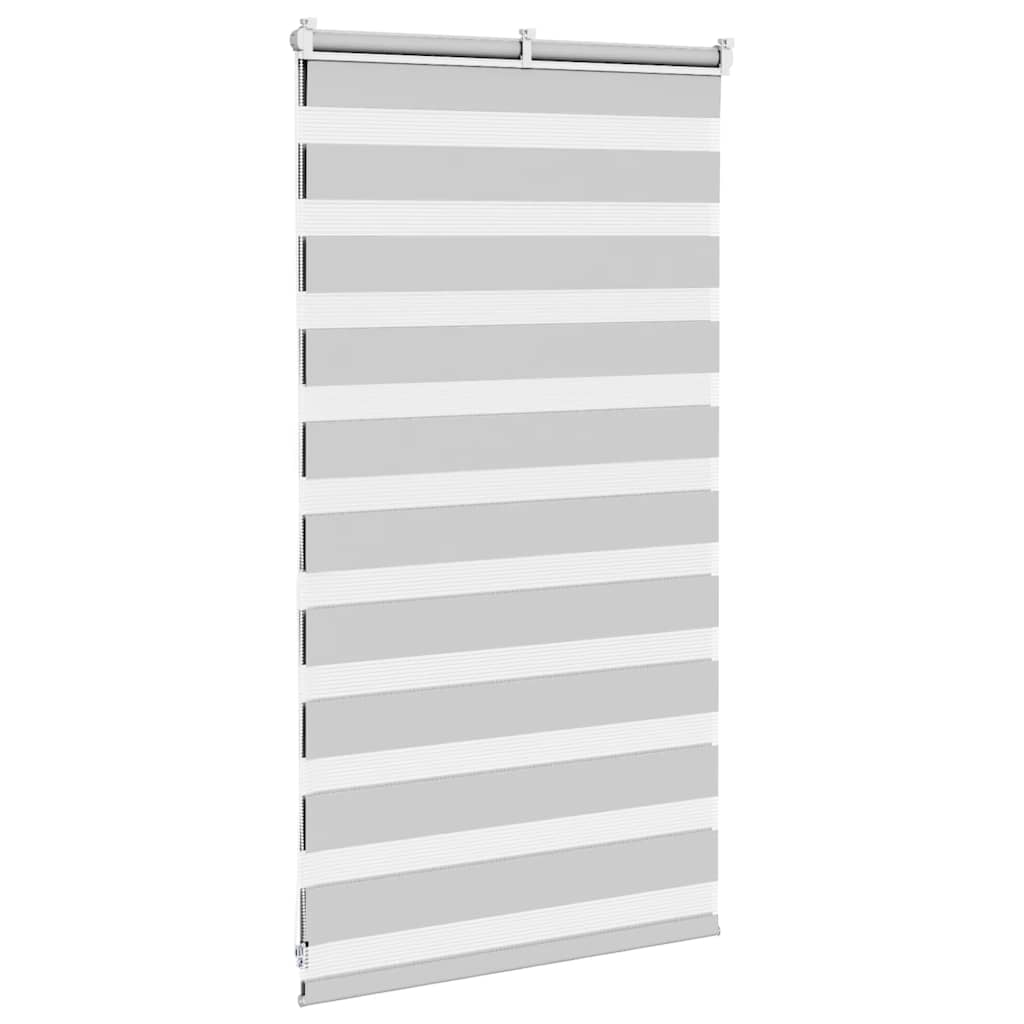 Zebra Blind Light Grey 90x100 cm Fabric Width 85.9 cm Polyester