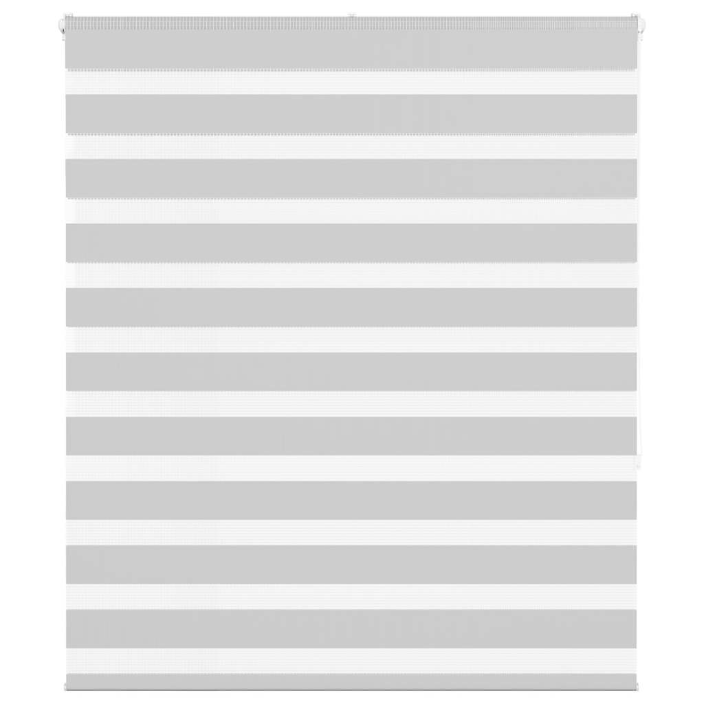 Zebra Blind Light Grey 125x150 cm Fabric Width 120.9 cm Polyester