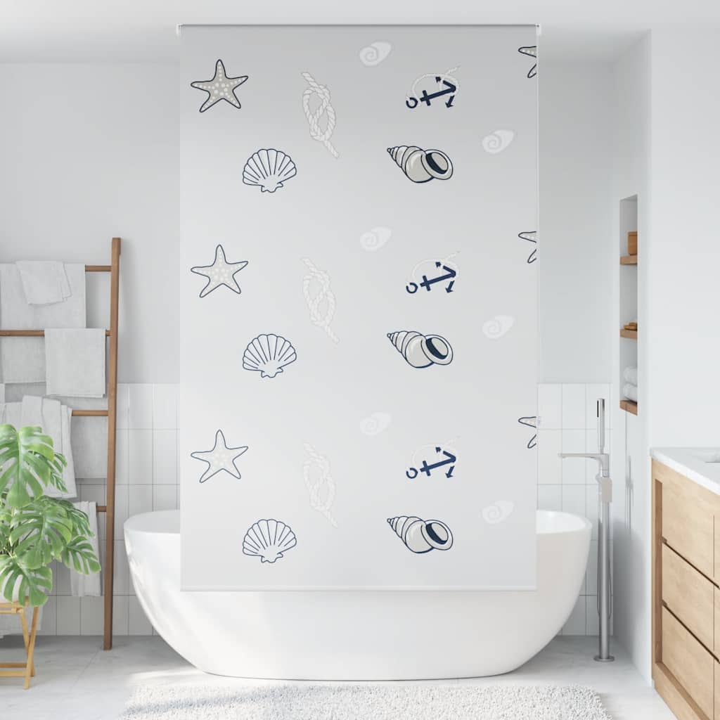 Shower Roller Blind 130x240 cm Fabric Width 126 cm