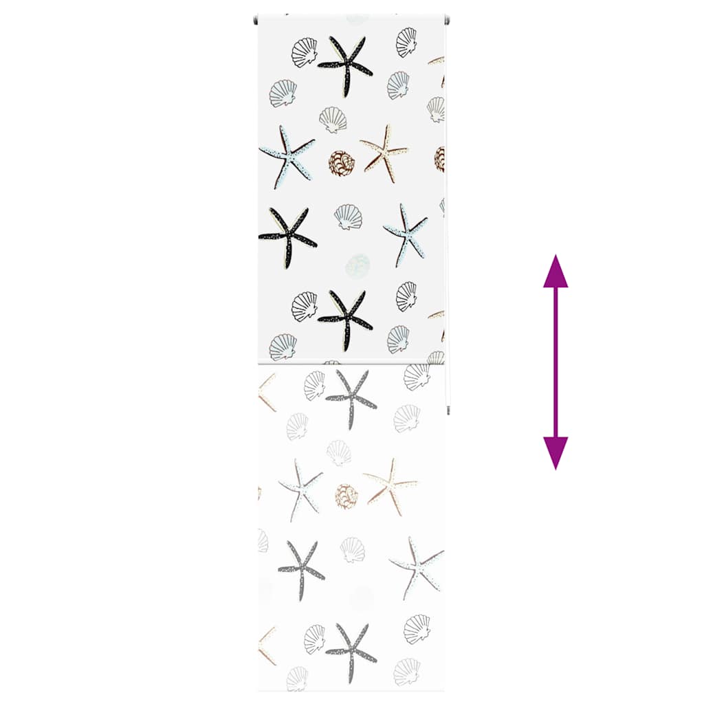 Shower Roller Blind 80x240 cm Fabric Width 76 cm
