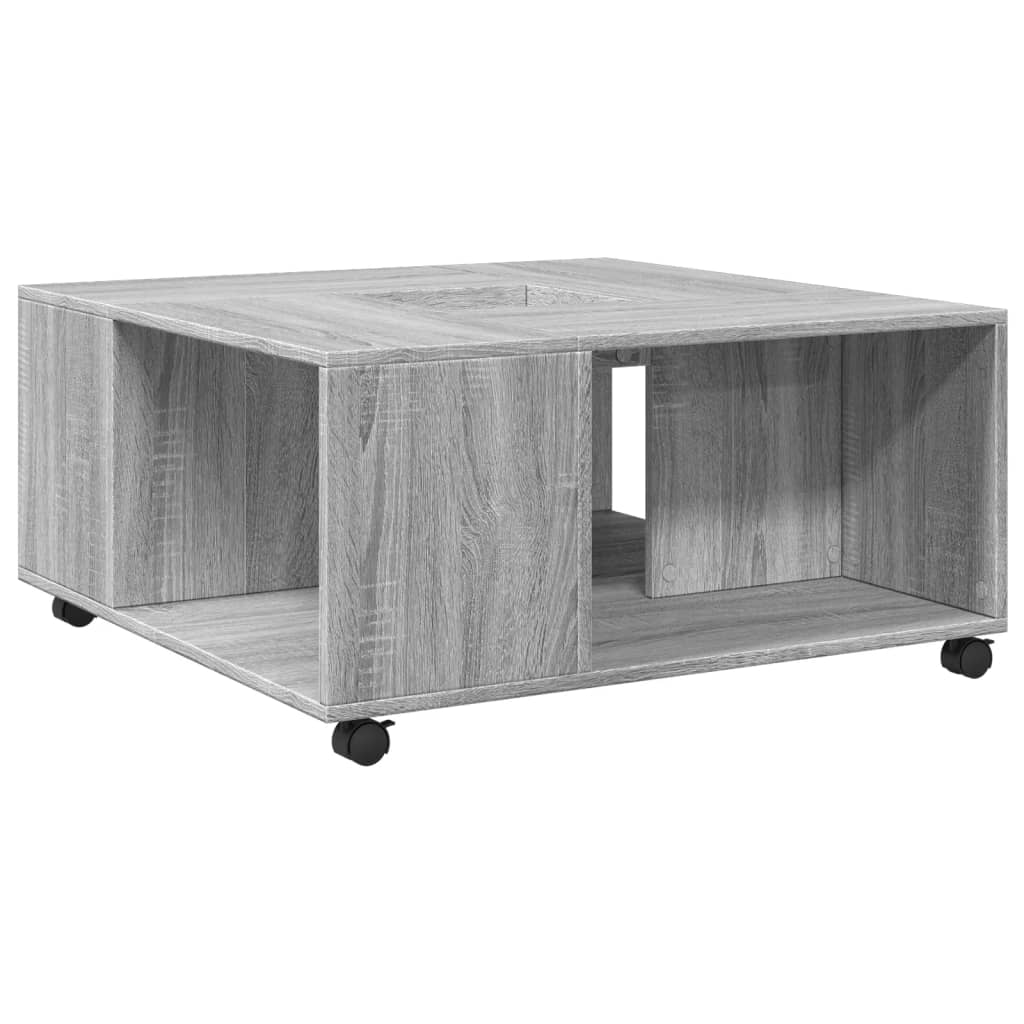 Coffee Table Grey Sonoma 80x80x40 cm Engineered Wood