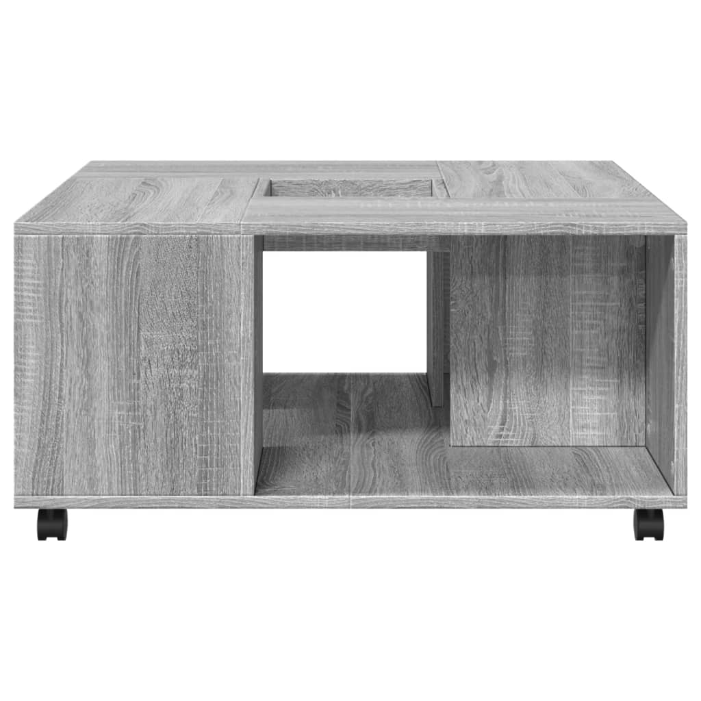Coffee Table Grey Sonoma 80x80x40 cm Engineered Wood