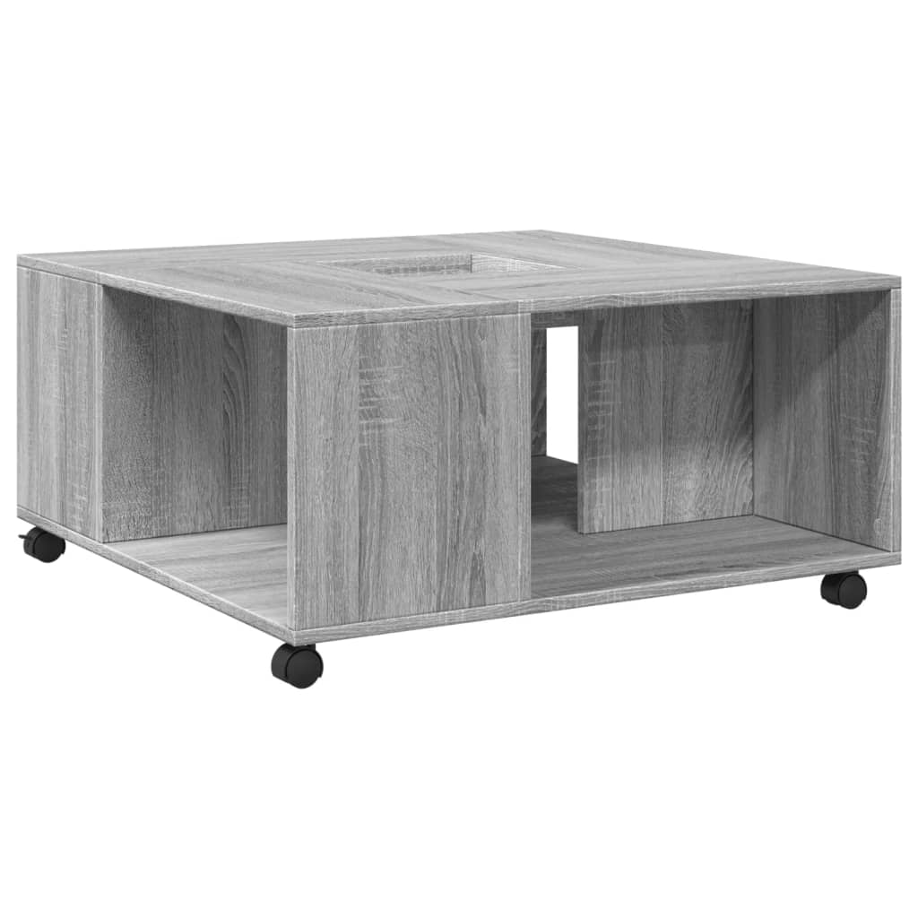 Coffee Table Grey Sonoma 80x80x40 cm Engineered Wood