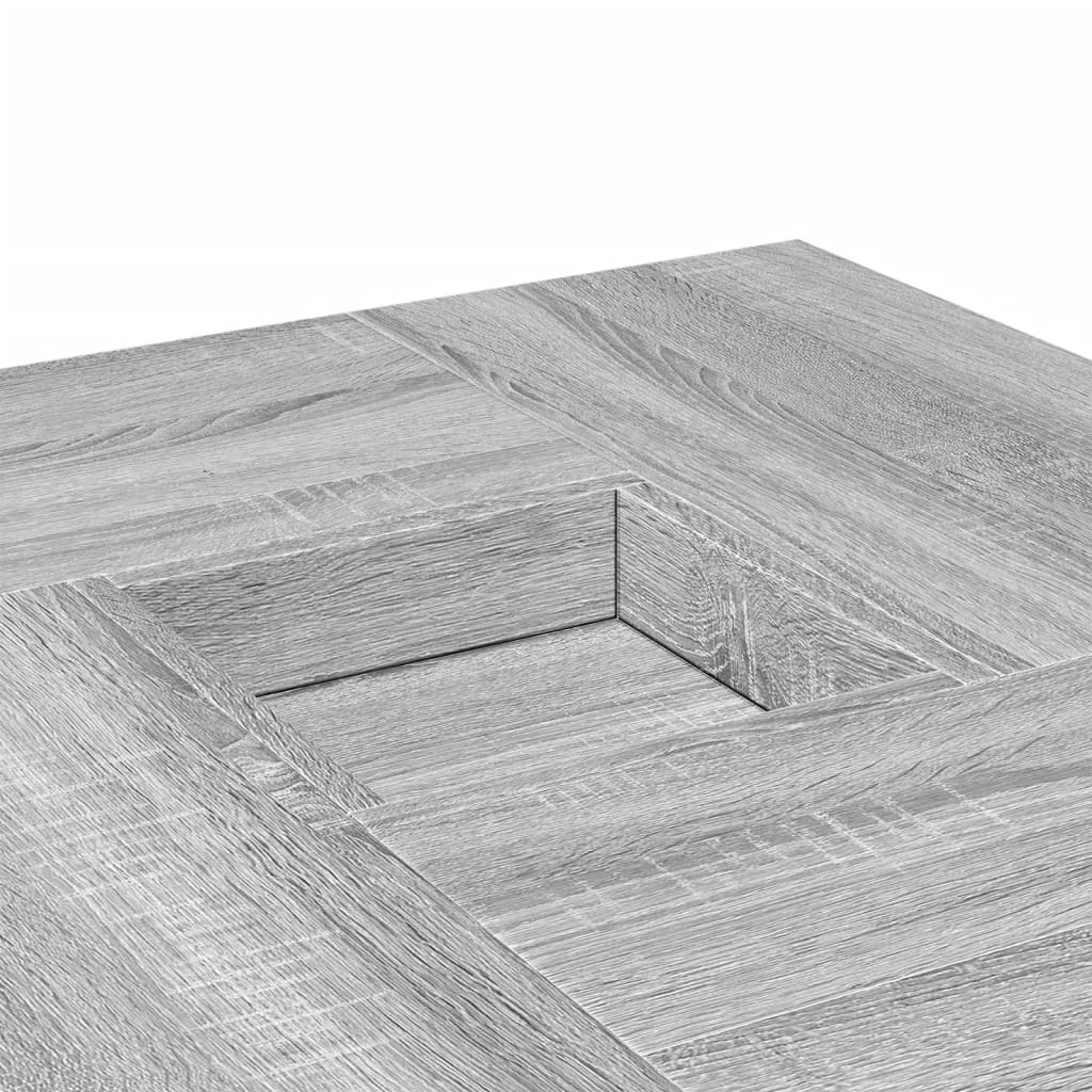 Coffee Table Grey Sonoma 80x80x40 cm Engineered Wood