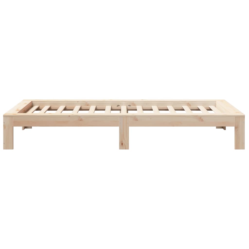 Bed Frame without Mattress 100x200 cm Solid Wood Pine
