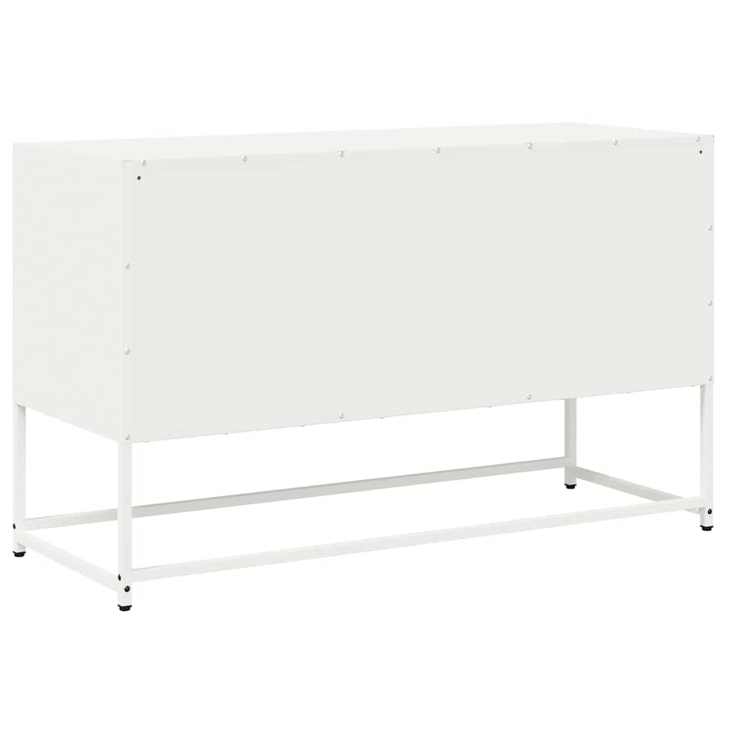 TV Cabinet White 100.5x39x60.5 cm Cold-rolled Steel