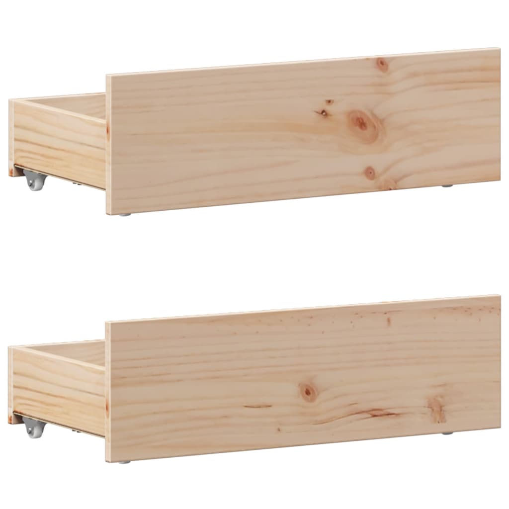 Bed Frame without Mattress with Headboard 100x200 cm Solid Wood Pine