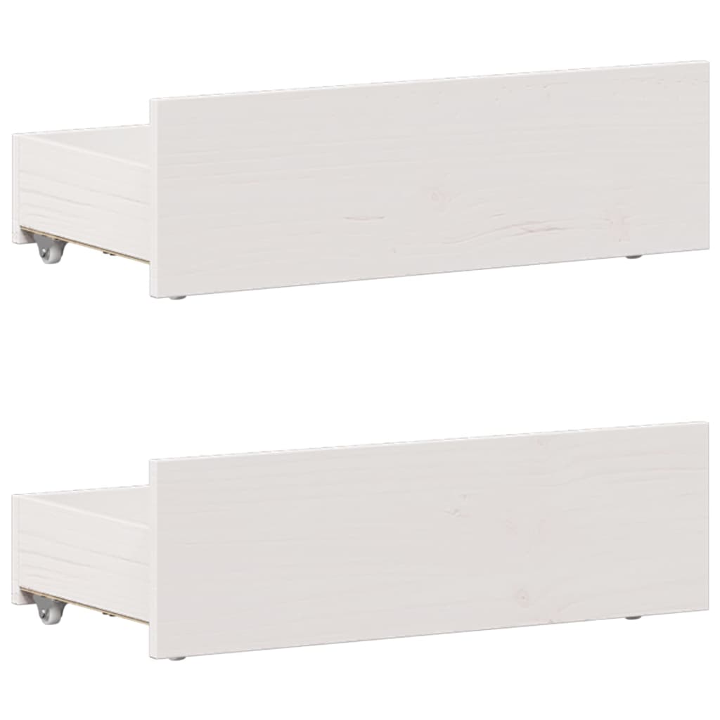 Bed Frame without Mattress with Headboard White 75x190 cm Small Single Solid Wood Pine
