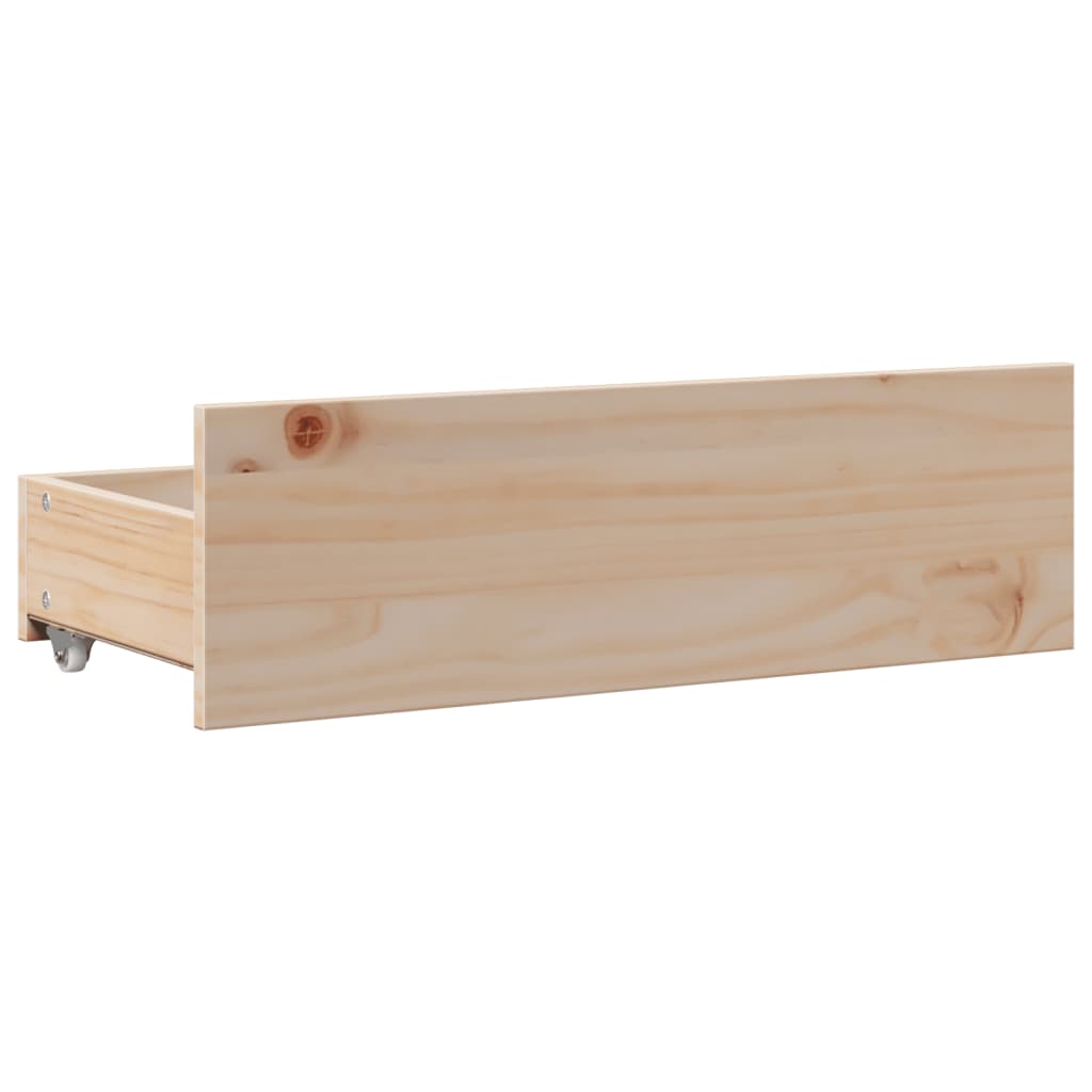 Bookcase Bed without Mattress 135x190 cm Double Solid Wood Pine