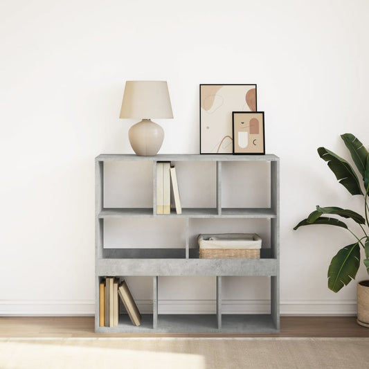 Book Cabinet/Room Divider Concrete Grey 100x33x94.5 cm