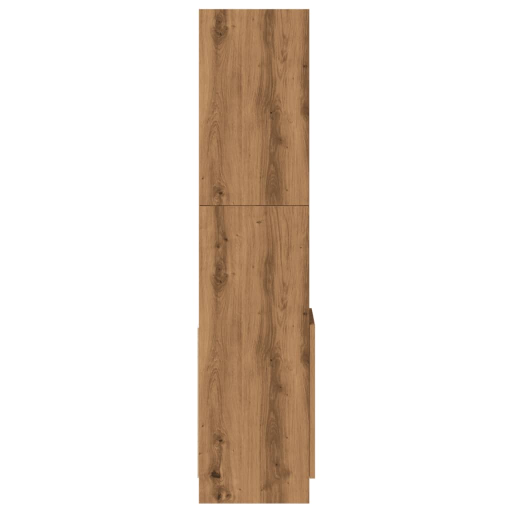 Highboard Artisian Oak 92x33x140 cm Engineered Wood