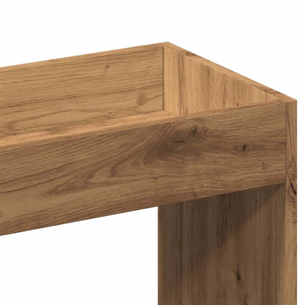 Highboard Artisian Oak 92x33x140 cm Engineered Wood