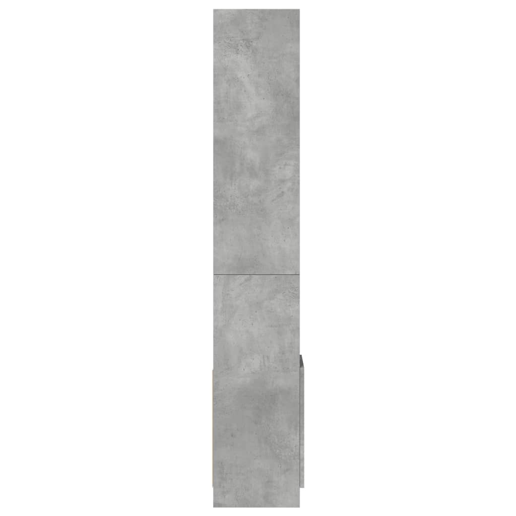 Highboard Concrete Grey 92x33x180 cm Engineered Wood