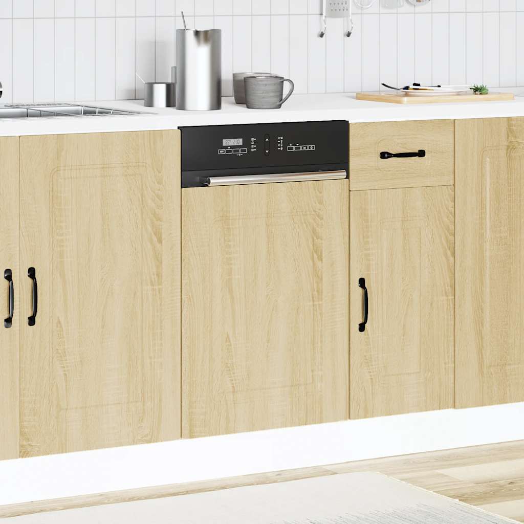 Dishwasher Panel Kalmar Sonoma Oak 45x1.5x67 cm Engineered Wood