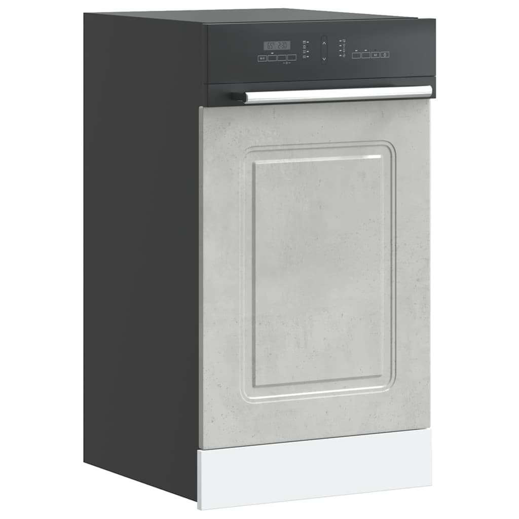 Dishwasher Panel Kalmar Concrete Grey 45x1.5x67 cm Engineered Wood