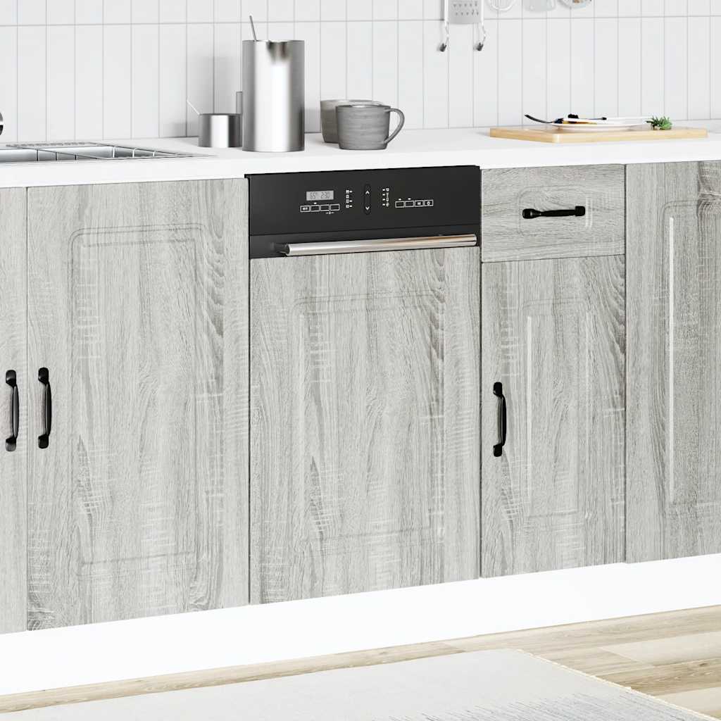 Dishwasher Panel Kalmar Grey Sonoma 45x1.5x67 cm Engineered Wood