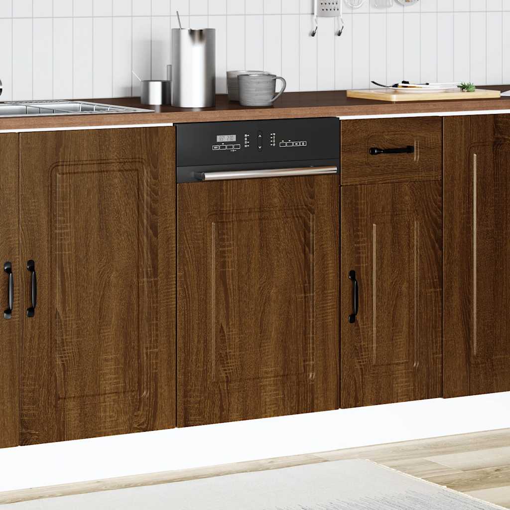 Dishwasher Panel Kalmar Brown Oak 45x1.5x67 cm Engineered Wood