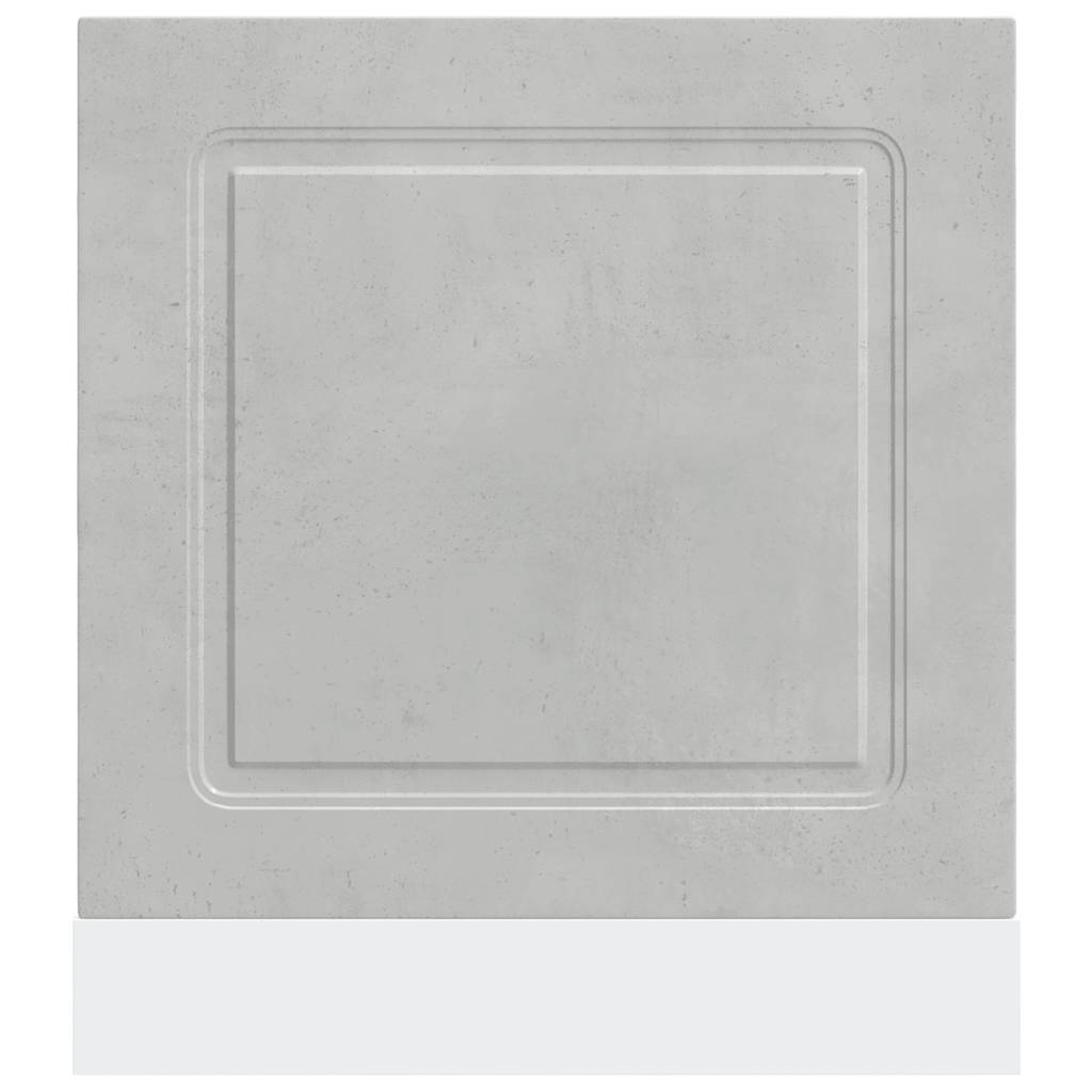 Dishwasher Panel Kalmar Concrete Grey 60x1.5x67 cm Engineered Wood