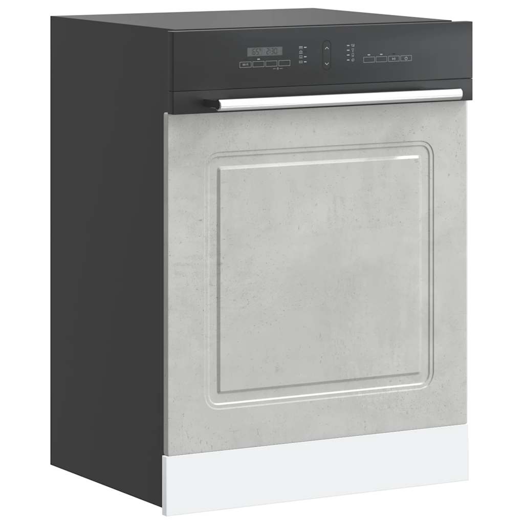 Dishwasher Panel Kalmar Concrete Grey 60x1.5x67 cm Engineered Wood